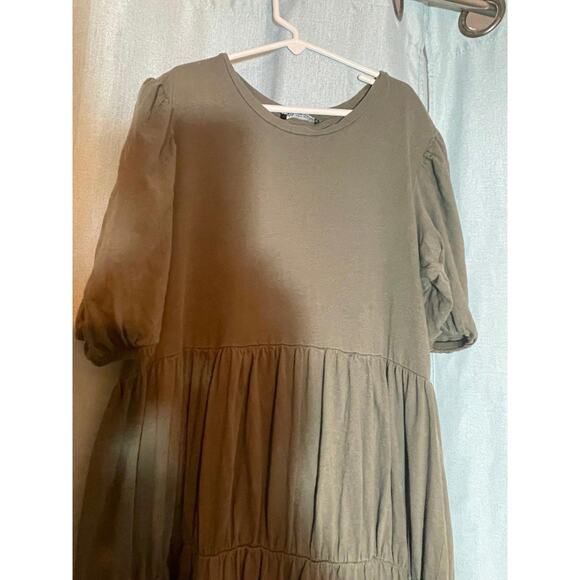 ZARA Women’s Green Maxi Dress Size M - Picture 4 of 5